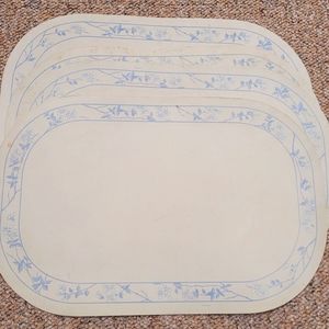 Vintage Corning Ware Plastic Vinyl FIRST OF SPRING PLACEMATS Set of 4